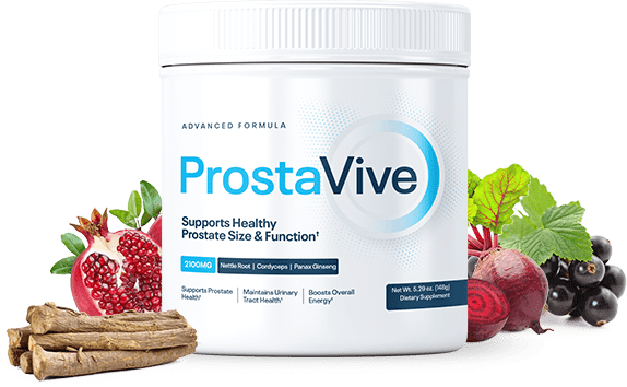 ProstaVive powder mix for enhanced blood flow and prostate health